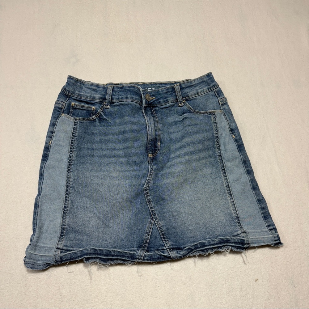 Wonder Nation Two-Tone Denim Skirt